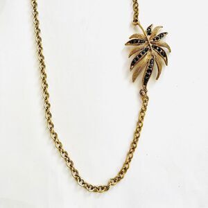 Alisa Michelle - long, rhinestone charm necklace